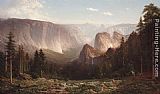 Canyon Canvas Paintings - Great Canyon of the Sierra,Yosemite